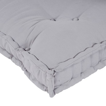 vidaXL Μαξιλάρι για καναπέ παλέτας 2 pcs Ύφασμα Γκρι 120x80x38cm