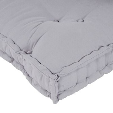 vidaXL Μαξιλάρι για καναπέ παλέτας 2 pcs Ύφασμα Γκρι 120x80x38cm
