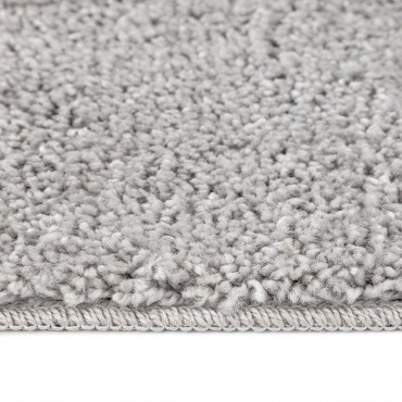 vidaXL Αντιολισθητικό Σαγκί Χαλάκι Γκρι 200x200cm PP