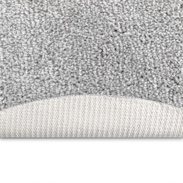 vidaXL Αντιολισθητικό Σαγκί Χαλάκι Γκρι 160x160cm PP