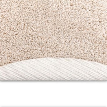 vidaXL Αντιολισθητικό Σαγκί Χαλάκι Κρεμ 120x120cm PP