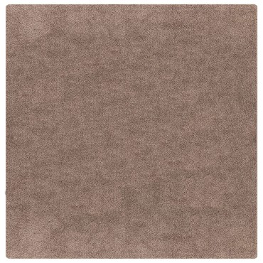 vidaXL Αντιολισθητικό Σαγκί Χαλάκι Καφέ 120x120cm PP