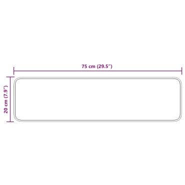 vidaXL Χαλιά Σκαλοπατιών Αντιολισθητικά 15 τμχ. 75 x 20 cm