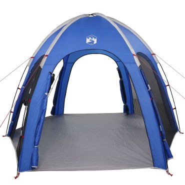 vidaXL Πισίνα Σκηνή με στέγη Αζούρ Μπλε 366 x 305 x 231 cm