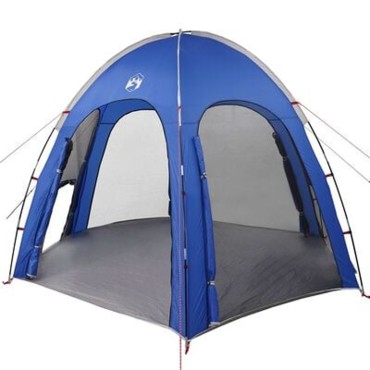 vidaXL Πισίνα Σκηνή με στέγη Αζούρ Μπλε 366 x 305 x 231 cm