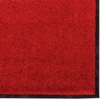vidaXL Χαλάκι Εξώπορτας Κόκκινο και Μαύρο 120 x 250 cm 100% Πολυαμίδιο