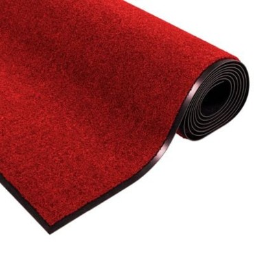 vidaXL Χαλάκι Εξώπορτας Κόκκινο και Μαύρο 120 x 250 cm 100% Πολυαμίδιο