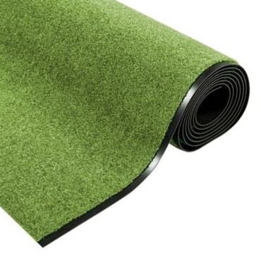 vidaXL Χαλάκι Εξώπορτας Πράσινο και Μαύρο 120 x 400 cm 100% Πολυαμίδιο