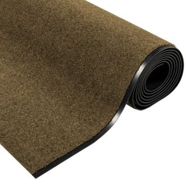 vidaXL Χαλάκι Εξώπορτας Καφέ και Μαύρο 120 x 350 εκ 100% Πολυαμίδιο