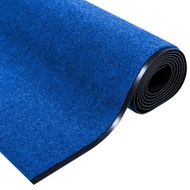 vidaXL Χαλάκι Εξώπορτας Μπλε και Μαύρο 120 x 350 εκ 100% Πολυαμίδιο