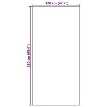 vidaXL Χαλάκι Εξώπορτας Ροζ και Μαύρο 120 x 250 cm 100% Πολυαμίδιο