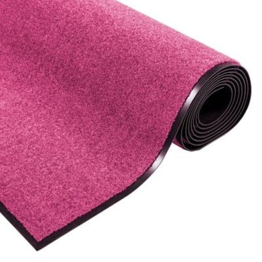 vidaXL Χαλάκι Εξώπορτας Ροζ και Μαύρο 120 x 300 cm 100% Πολυαμίδιο