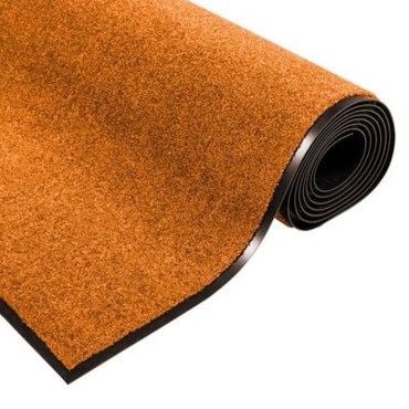 vidaXL Χαλάκι Εξώπορτας Πορτοκαλί και Μαύρο 120 x 250 cm