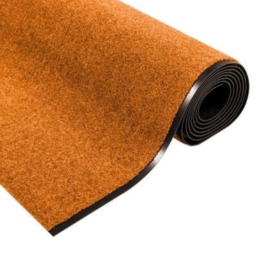 vidaXL Χαλάκι Εξώπορτας Πορτοκαλί και Μαύρο 120 x 350 εκ
