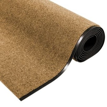 vidaXL Χαλάκι Εξώπορτας Άλλο Κρέμα και Μαύρο 120 x 400 cm