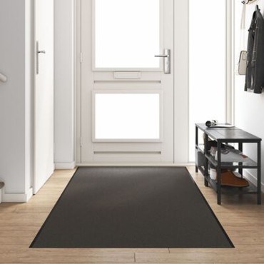 vidaXL Χαλάκι Εξώπορτας Ανθρακί και Μαύρο 120 x 400 cm 100% Πολυαμίδιο