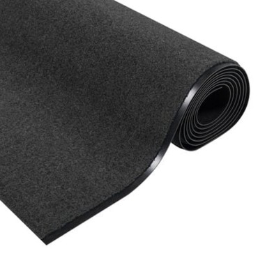 vidaXL Χαλάκι Εξώπορτας Ανθρακί και Μαύρο 120 x 400 cm 100% Πολυαμίδιο