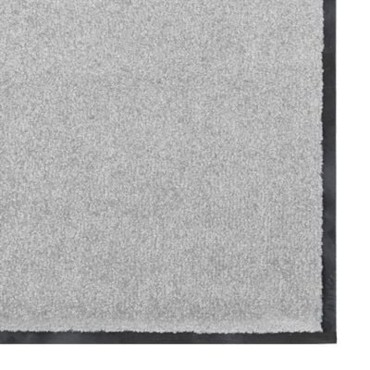 vidaXL Χαλάκι Εξώπορτας Γκρι και Μαύρο 120 x 180 cm 100% Πολυαμίδιο