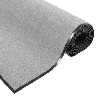 vidaXL Χαλάκι Εξώπορτας Γκρι και Μαύρο 120 x 180 cm 100% Πολυαμίδιο