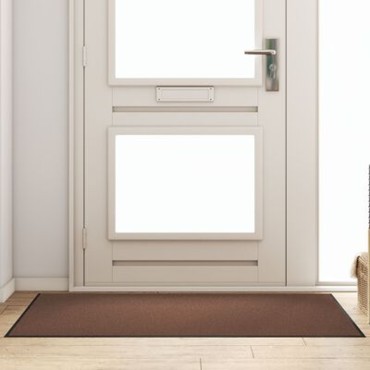 vidaXL Καφέ Ορθογώνιο Πατάκι Δαπέδου 90x150 εκ