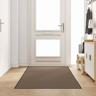 vidaXL Πατάκι Πόρτας Ορθογώνιο Μπεζ 120x250 εκ.