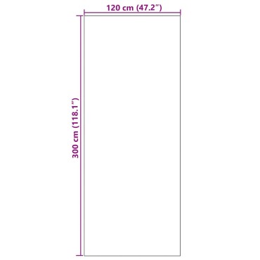 vidaXL Χαλάκι Εξώπορτας Μπεζ και Μαύρο 120 x 300 cm 100% Πολυαμίδιο