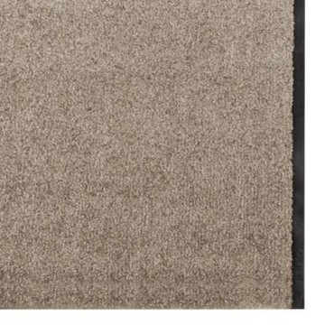 vidaXL Μπεζ Ορθογώνιο Πατάκι Πόρτας 120x350 εκ.