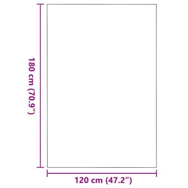 vidaXL Χαλάκι Εξώπορτας Κόκκινο και Μαύρο 120 x 180 cm 100% Πολυαμίδιο