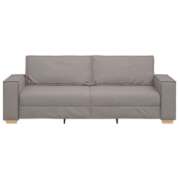 vidaXL Τριθέσιος Καναπές Ύφασμα, Μπεζ 220x78x84 cm