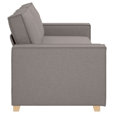 vidaXL Τριθέσιος Καναπές Ύφασμα, Μπεζ 220x78x84 cm