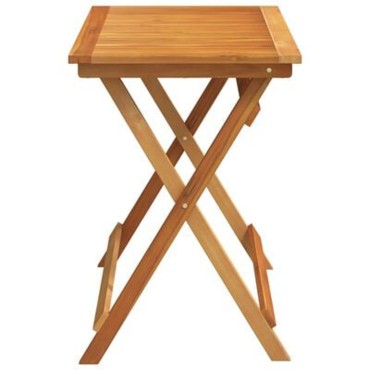 vidaXL Πτυσσόμενο Τραπέζι Κήπου Ορθογώνιο 100x55x75cm Μασίφ Ξύλου Ακακίας 1 τεμ.