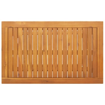 vidaXL Πτυσσόμενο Τραπέζι Κήπου Ορθογώνιο 100x55x75cm Μασίφ Ξύλου Ακακίας 1 τεμ.