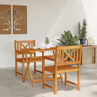 vidaXL Καρέκλες Κήπου 2 τεμ. 56x56x90cm Μασίφ Ξύλο Ακακίας