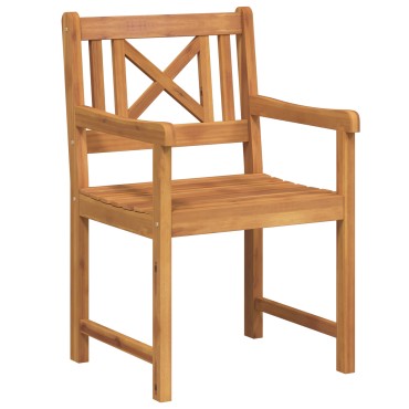 vidaXL Καρέκλες Κήπου 2 τεμ. 56x56x90cm Μασίφ Ξύλο Ακακίας