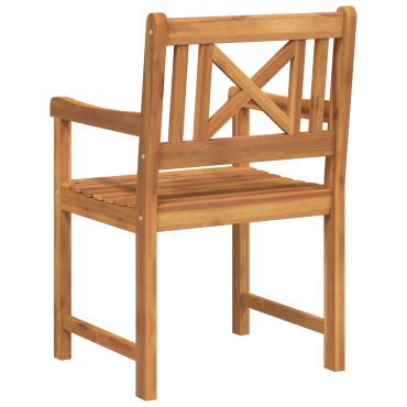 vidaXL Καρέκλες Κήπου 2 τεμ. 56x56x90cm Μασίφ Ξύλο Ακακίας