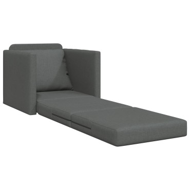 vidaXL Κρεβάτι καναπές Σκούρο Γκρι ύφασμα 74x77x81cm