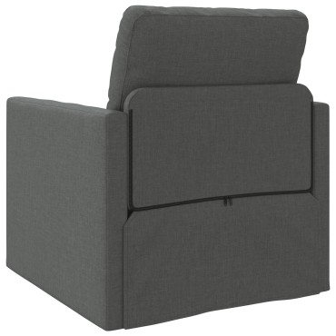 vidaXL Κρεβάτι καναπές Σκούρο Γκρι ύφασμα 74x77x81cm