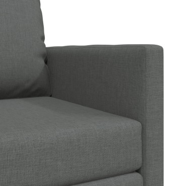 vidaXL Κρεβάτι καναπές Σκούρο Γκρι ύφασμα 74x77x81cm