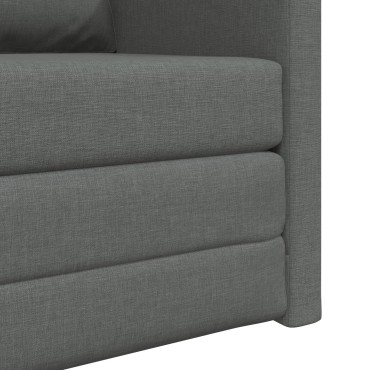 vidaXL Κρεβάτι καναπές Σκούρο Γκρι ύφασμα 74x77x81cm