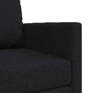 vidaXL Καναπές Δαπέδου 2-σε-1 Μαύρος 74x77x81cm Ύφασμα