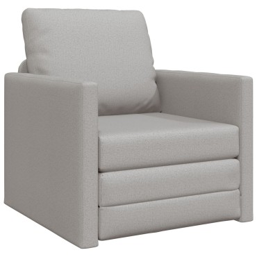 vidaXL Καναπές Κρεβάτι 2 σε 1 Συννεφί Γκρι 74x77x81cm Υφάσματος 1 τεμ. Γωνιακός