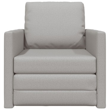 vidaXL Καναπές Κρεβάτι 2 σε 1 Συννεφί Γκρι 74x77x81cm Υφάσματος 1 τεμ. Γωνιακός