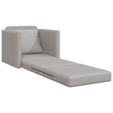 vidaXL Καναπές Κρεβάτι 2 σε 1 Συννεφί Γκρι 74x77x81cm Υφάσματος 1 τεμ. Γωνιακός