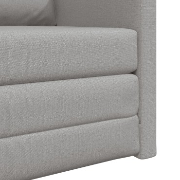 vidaXL Καναπές Κρεβάτι 2 σε 1 Συννεφί Γκρι 74x77x81cm Υφάσματος 1 τεμ. Γωνιακός
