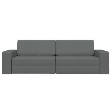 vidaXL Κρεβάτι καναπές Σκούρο Γκρι 245x78x77cm ύφασμα