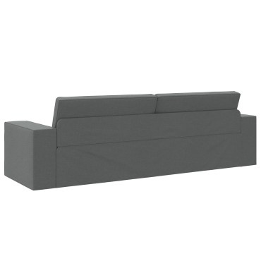 vidaXL Κρεβάτι καναπές Σκούρο Γκρι 245x78x77cm ύφασμα
