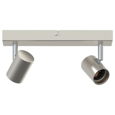 vidaXL Σποτ οροφής με προβολείς Νίκελ 26 x 6,5 x 11,5 εκ Μέταλλο
