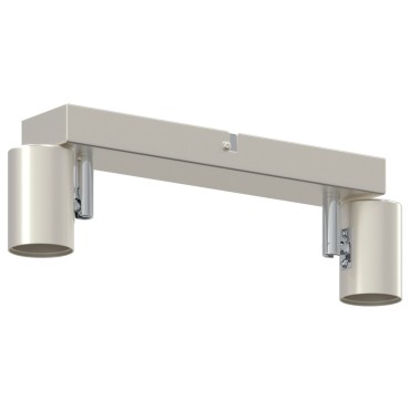vidaXL Σποτ οροφής με προβολείς Νίκελ 26 x 6,5 x 11,5 εκ Μέταλλο
