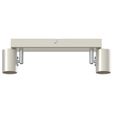 vidaXL Σποτ οροφής με προβολείς Νίκελ 26 x 6,5 x 11,5 εκ Μέταλλο