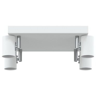 vidaXL Ceiling Spotlight 4 Way Adjustable Λευκό E27